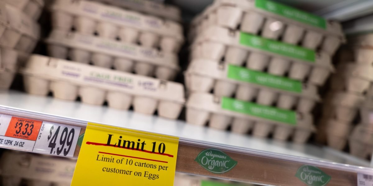 Nós para aumentar as importações de ovos e o alívio da fazenda, à medida que os preços voam na gripe pássaro