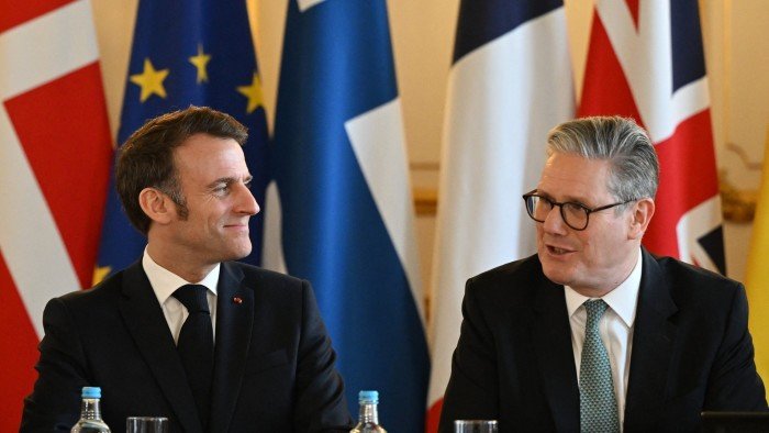 France’s President Emmanuel Macron and  Britain’s Prime Minister Keir Starmer