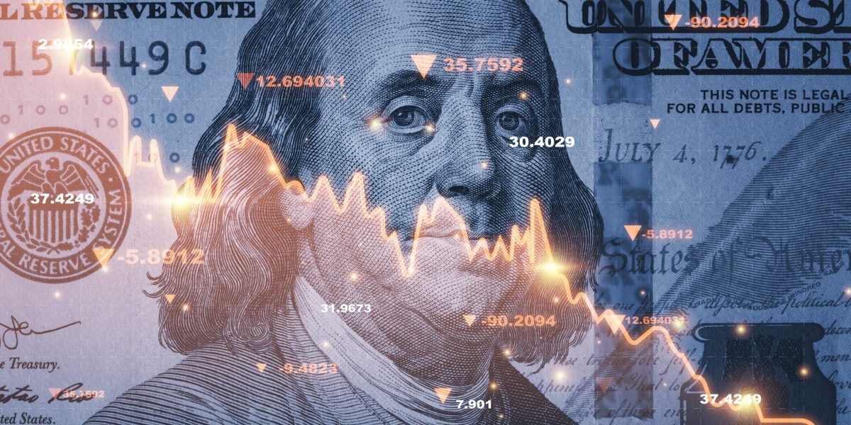 A economia dos EUA foi repentinamente jogada ao contrário, à medida que o indicador principal do PIB pisca previsão negativa impressionante