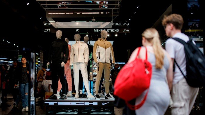 Shoppers in Oxford Street, London
