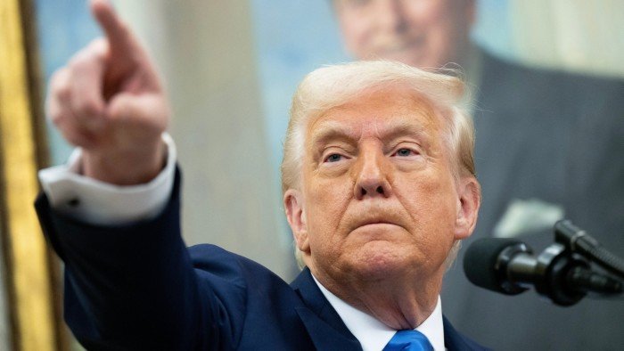 Donald Trump pointing