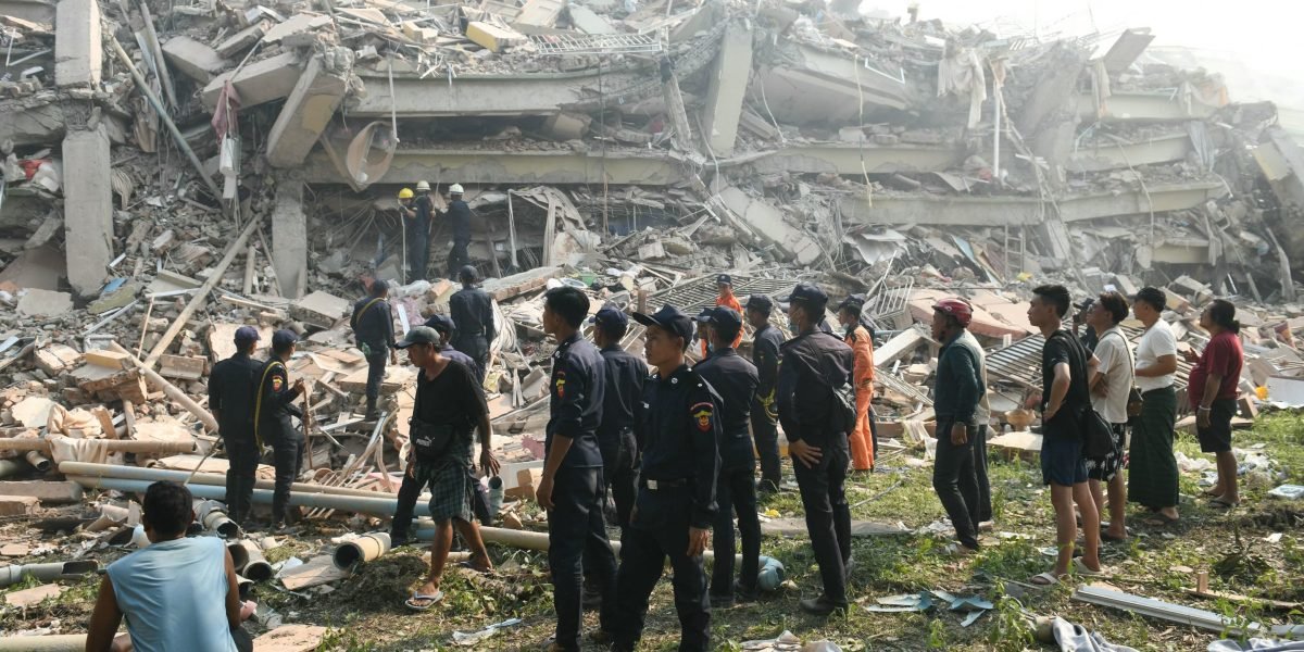 Mianmar Quake Death Toll sobe para 1.644, pois o movimento de resistência anuncia cessar -fogo parcial