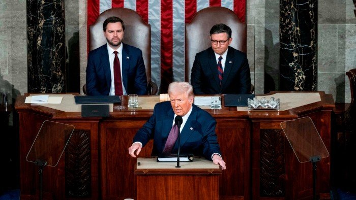 Momentos -chave do endereço de Donald Trump ao Congresso