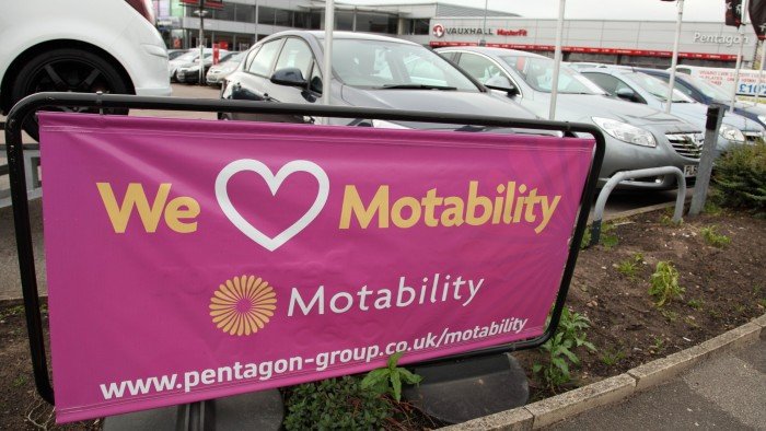 A garage operating the Motability scheme in the .K