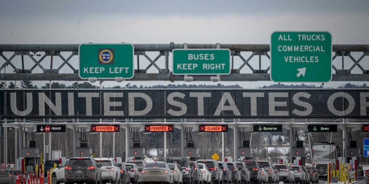 Viagens de compras de Nova York por canadenses diminuindo sobre as provocações de Trump