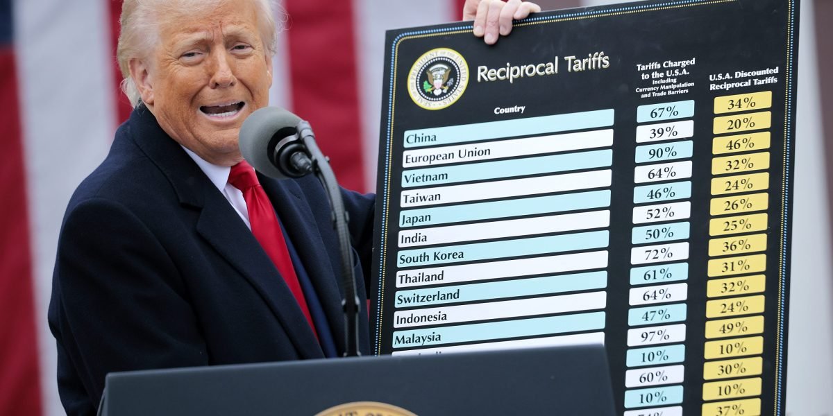 Donald Trump anuncia tarifas recíprocas abrangentes contra 'amigo e inimigo' com um mínimo de 10%