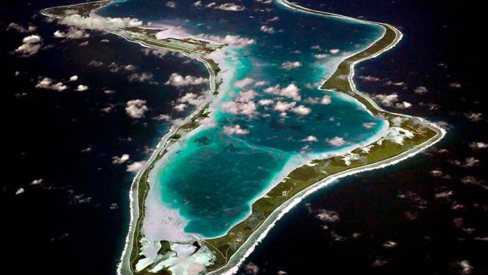 Diego Garcia, the largest atoll in the Chagos Islands archipelago