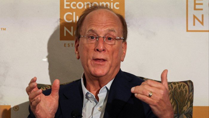 BlackRock’s Larry Fink speaks at the Economic Club of New York