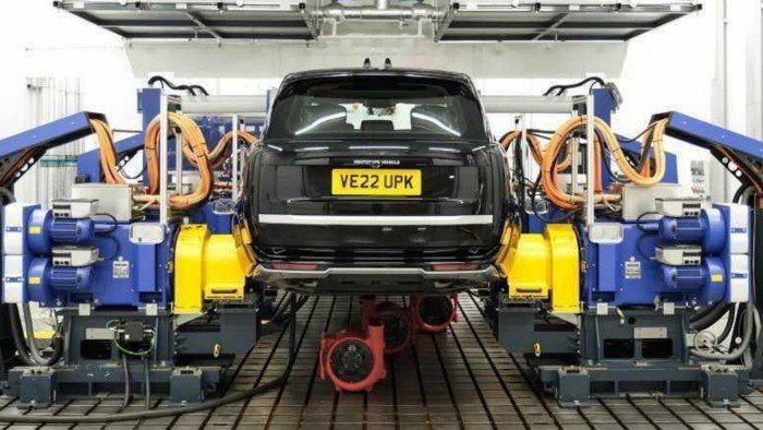 A Jaguar Land Rover factory